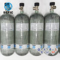 China Manufacturer 3L/6.8L/9L/12L Scuba Tank Carbon Fiber Gas Cylinder